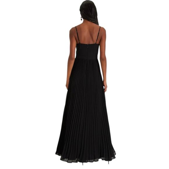 Lulu's Black Pleated Maxi Dress - Picture 2 of 7